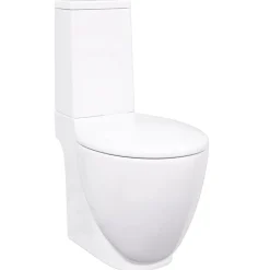 Sanitair & Loodgietersbenodigdheden*vidaXL Toilet rond afvoer onder keramiek Wit