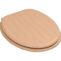 Toiletbril met deksel bamboe MDF><noscript><img width=