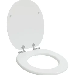 Sanitair & Loodgietersbenodigdheden*vidaXL Toiletbril met soft-closedeksel 2 st MDF wit