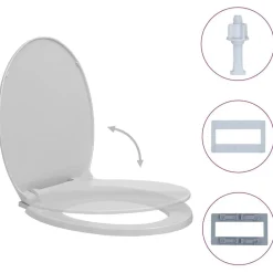 Toiletbril soft-close ovaal>vidaXL Sale