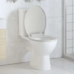 Sanitair & Loodgietersbenodigdheden*vidaXL Toiletbril soft-close ovaal wit