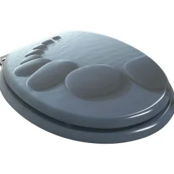 Toiletbrillen 2 st met soft-close deksels MDF steenontwerp>vidaXL Best
