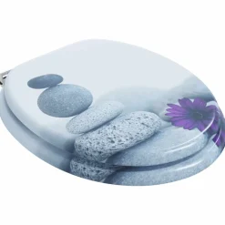 Sanitair & Loodgietersbenodigdheden*vidaXL Toiletbrillen 2 st met soft-close deksels MDF kiezelontwerp