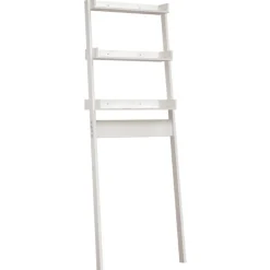 Badkameraccessoires*vidaXL Toiletrek 63,5x32x179 cm massief grenenhout Wit
