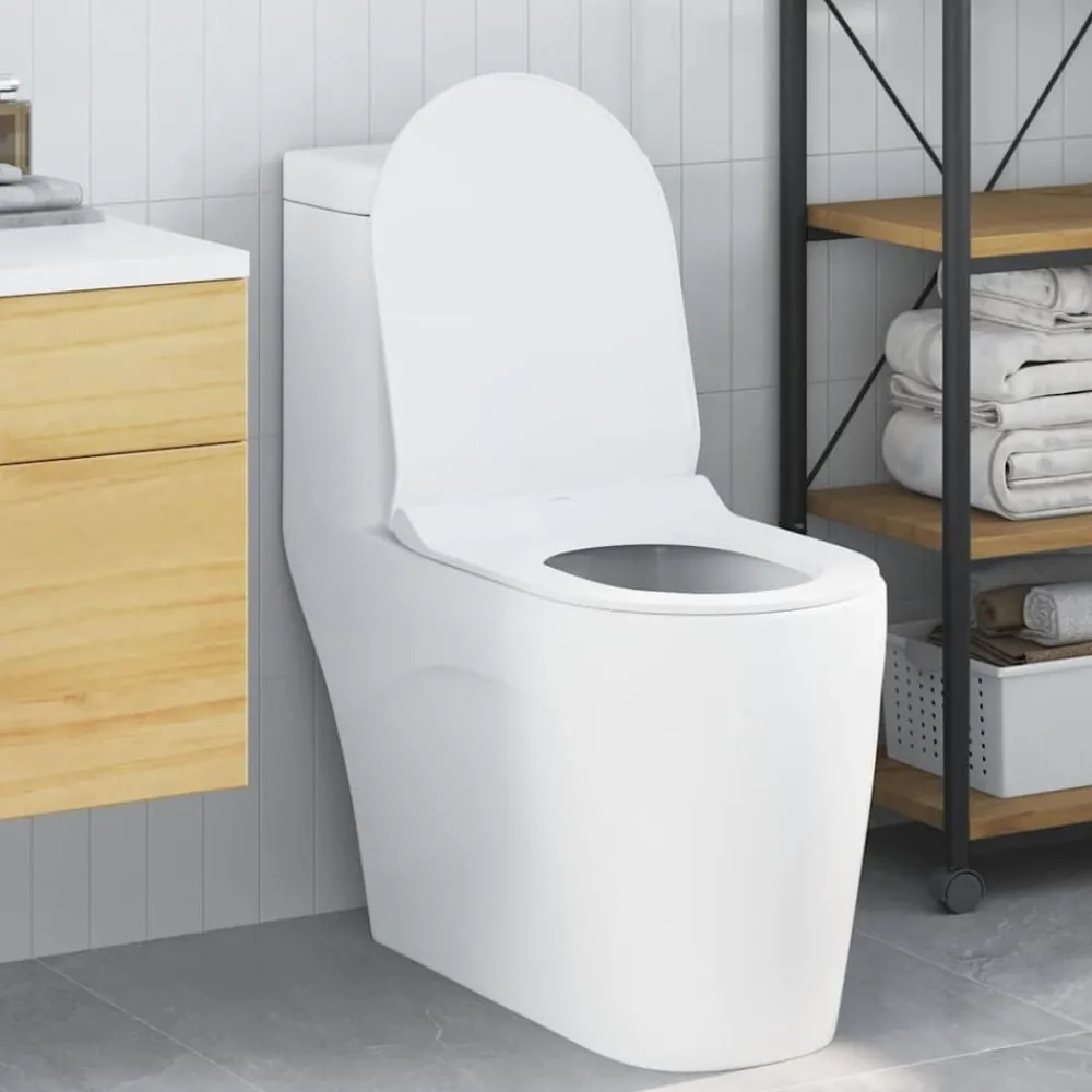 Sanitair & Loodgietersbenodigdheden*vidaXL Toiletzitting Verstelbaar 50 x 36,5 x 5 cm Polypropyleen Wit