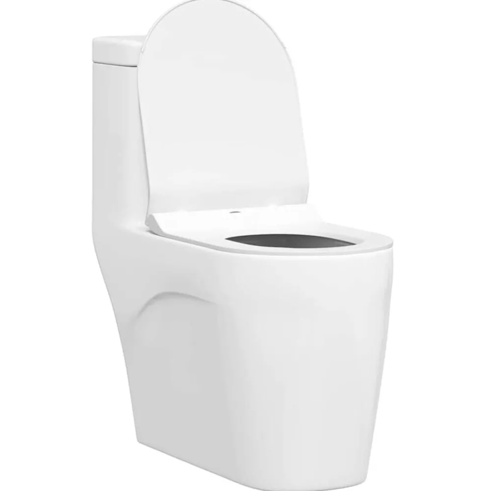 Sanitair & Loodgietersbenodigdheden*vidaXL Toiletzitting Verstelbaar 50 x 36,5 x 5 cm Polypropyleen Wit