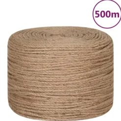 Bouwbeslag*vidaXL Touw 100% jute 6 mm 500 m