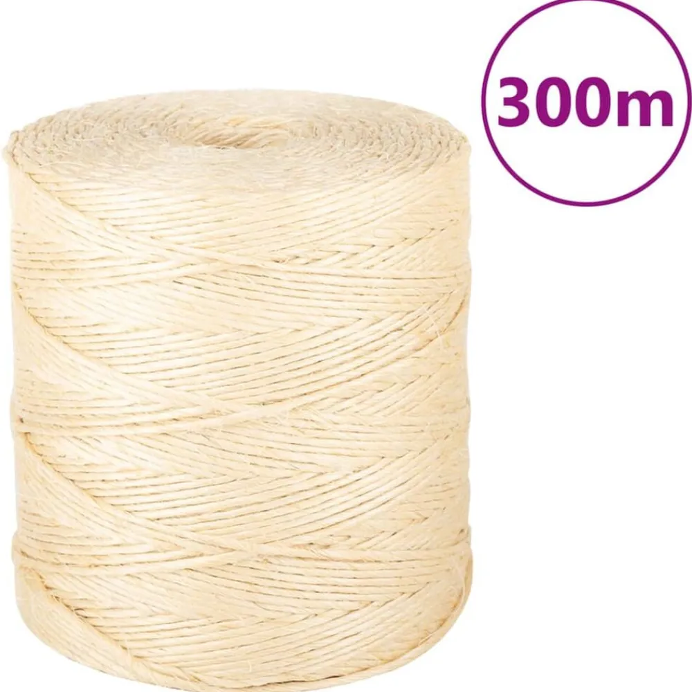 Bouwbeslag*vidaXL Touw 2 mm 300 m 100% sisal