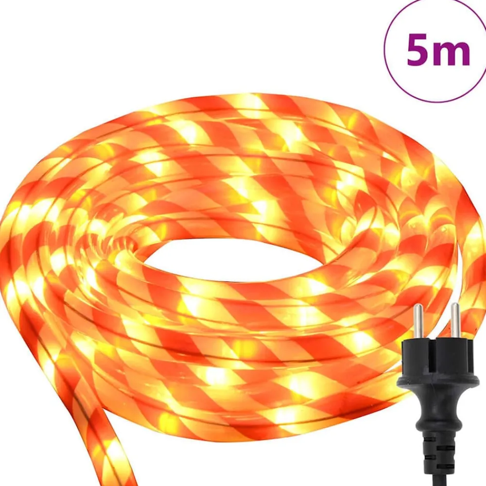 Touwenlicht met 120 LED Warmwit 5 m PVC>vidaXL Online
