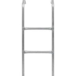 Buitenspeelgoed*vidaXL Trampolineladder met 2 sporten 72 cm staal zilverkleurig (geschikt voor 65 cm hoogte)