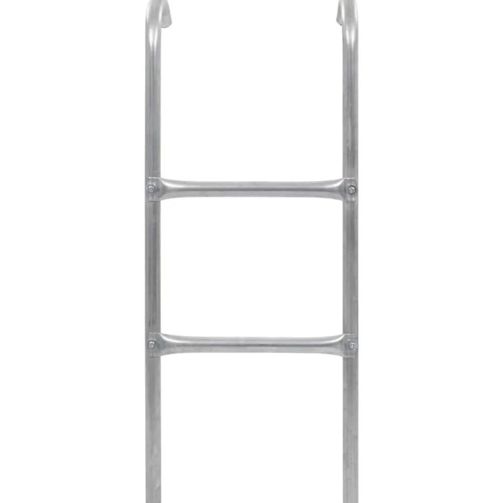 Buitenspeelgoed*vidaXL Trampolineladder met 2 sporten 72 cm staal zilverkleurig (geschikt voor 65 cm hoogte)