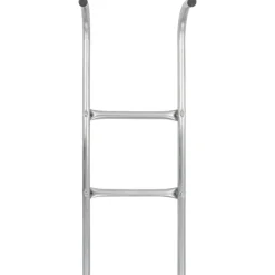 Buitenspeelgoed*vidaXL Trampolineladder met 2 sporten 72 cm staal zilverkleurig (geschikt voor 65 cm hoogte)