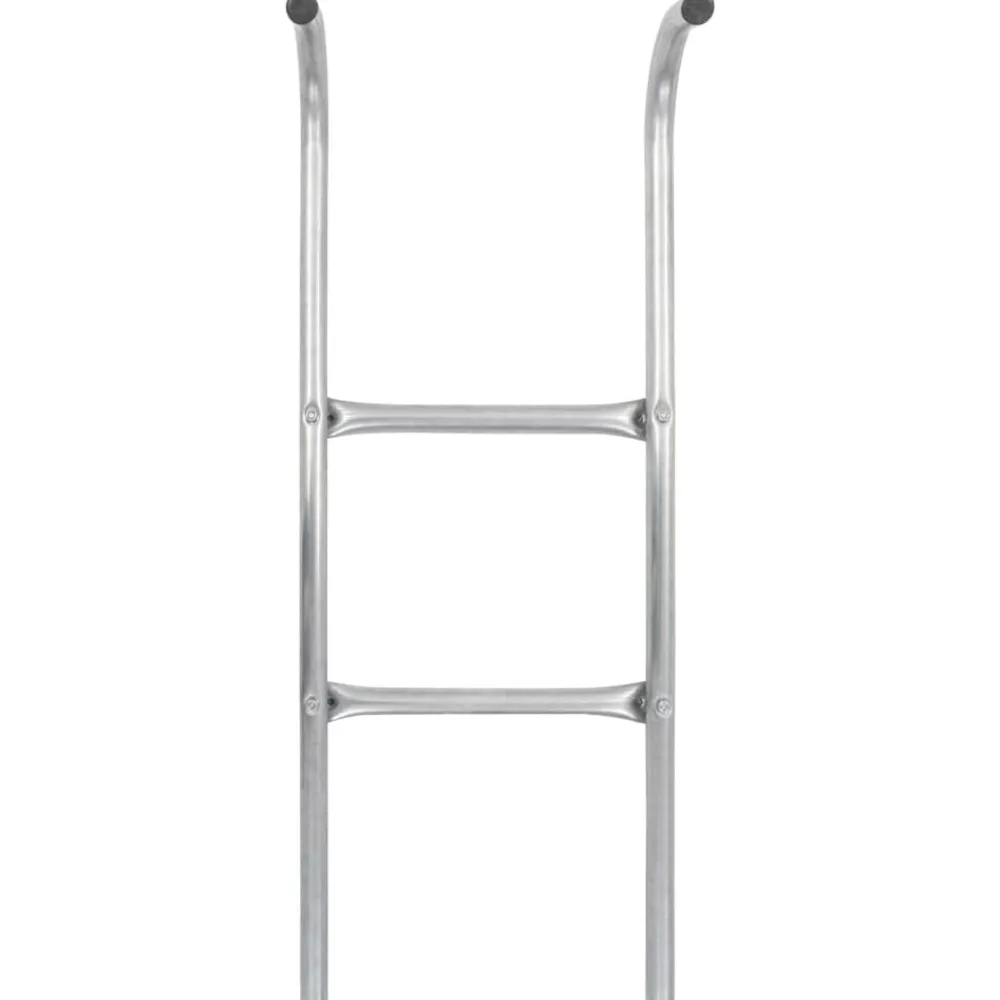 Buitenspeelgoed*vidaXL Trampolineladder met 2 sporten 72 cm staal zilverkleurig (geschikt voor 65 cm hoogte)