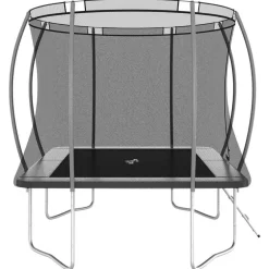 Buitenspeelgoed*vidaXL Trampolineset rechthoekig 150 kg 335x244x90 cm Grijs