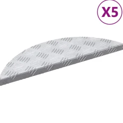 Huishoudelijke Benodigdheden*vidaXL Trap Tread 5 pcs Zilver 60 x 18 x 2,5 cm Aluminium