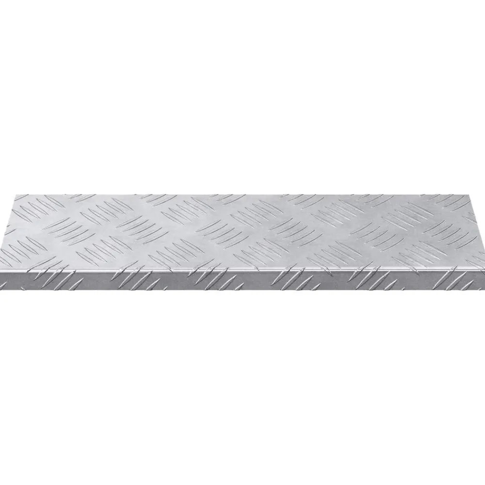 Huishoudelijke Benodigdheden*vidaXL Trap Tread Rechthoekig 5 pcs Zilver 60 x 18 x 2,5 cm Aluminium