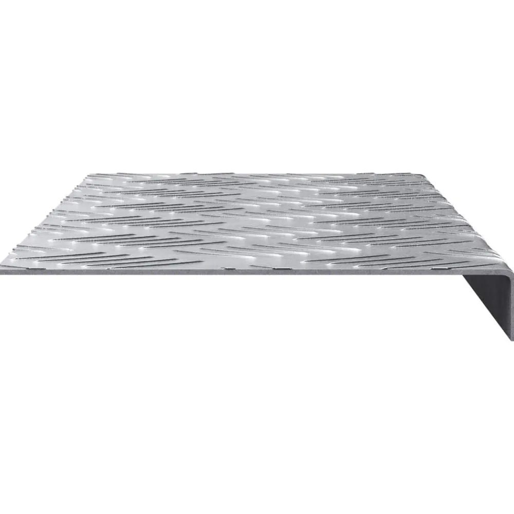 Huishoudelijke Benodigdheden*vidaXL Trap Tread Rechthoekig 5 pcs Zilver 60 x 18 x 2,5 cm Aluminium