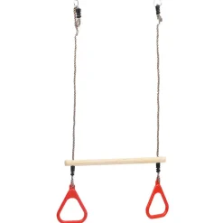 Babyspeelgoed*vidaXL Trapezestang met ringen
