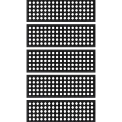 Huishoudelijke Benodigdheden*vidaXL Trapmatten 5 st 25x75 cm rubber