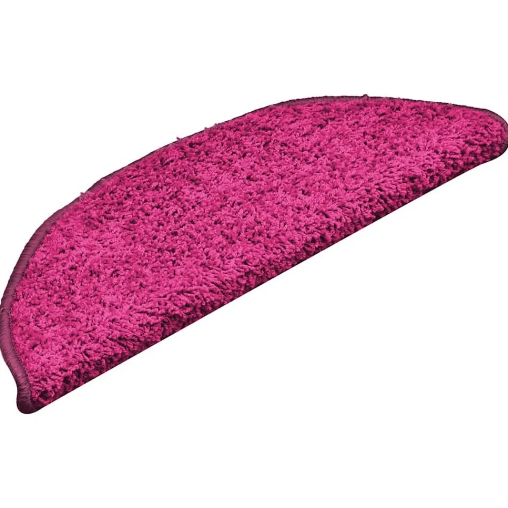 Huishoudelijke Benodigdheden*vidaXL Trapmatten 15 st 56x17x3 cm Halfrond Roze