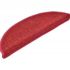 Huishoudelijke Benodigdheden*vidaXL Trapmatten 15 st 56x17x3 cm Röd Halfrond Rood
