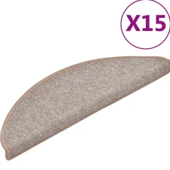 Trapmatten 15 st 56x17x3 cm halfrond>vidaXL Clearance