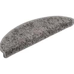 Huishoudelijke Benodigdheden*vidaXL Trapmatten 15 st 56x17x3 cm Halfrond Grijs