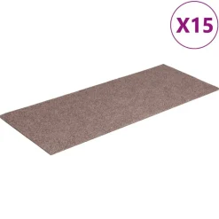 Huishoudelijke Benodigdheden*vidaXL Trapmatten zelfklevend 15 stuks 60x25 cm rechthoekig Lichtbruin