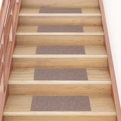 Huishoudelijke Benodigdheden*vidaXL Trapmatten zelfklevend 15 stuks 60x25 cm rechthoekig Lichtbruin