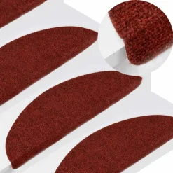 Huishoudelijke Benodigdheden*vidaXL Trapmatten zelfklevend 15 st 56x17x3 cm Rood