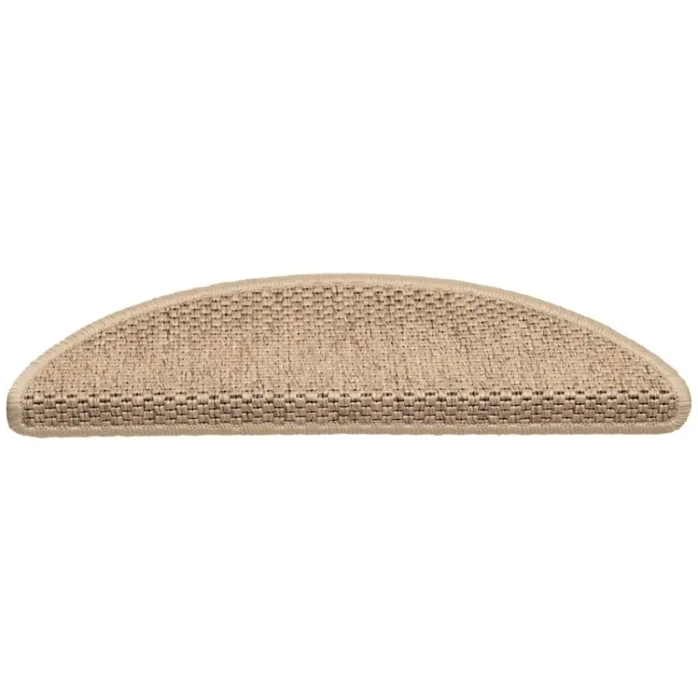 Huishoudelijke Benodigdheden*vidaXL Trapmatten zelfklevend 15 st sisal-look 56x17x3 cm kleurig Zand