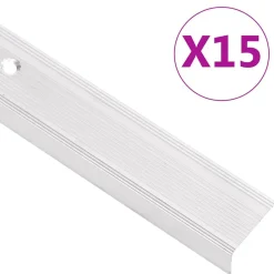Trapneuzen L-vormig 15 st 90 cm aluminium kleurig>vidaXL Sale