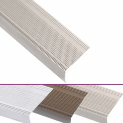 Trapneuzen L-vormig 5 st 90 cm aluminium kleurig>vidaXL