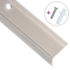 Trapneuzen L-vormig 5 st 90 cm aluminium kleurig><noscript><img width=