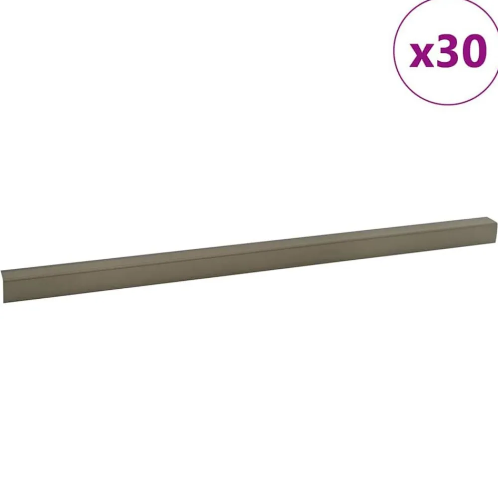 Trapprofielen 30 pcs 67 x 3 x 2 cm Aluminium>vidaXL