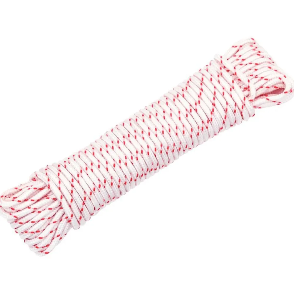 Trekkoord startkoord wit en rood Ø3 mm 10 m nylon>vidaXL Outlet