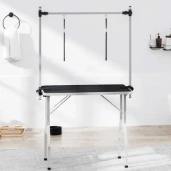Trimtafel voor huisdieren met 2 aanlijnopties>vidaXL Outlet