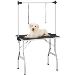 Trimtafel voor huisdieren met 2 aanlijnopties><noscript><img width=