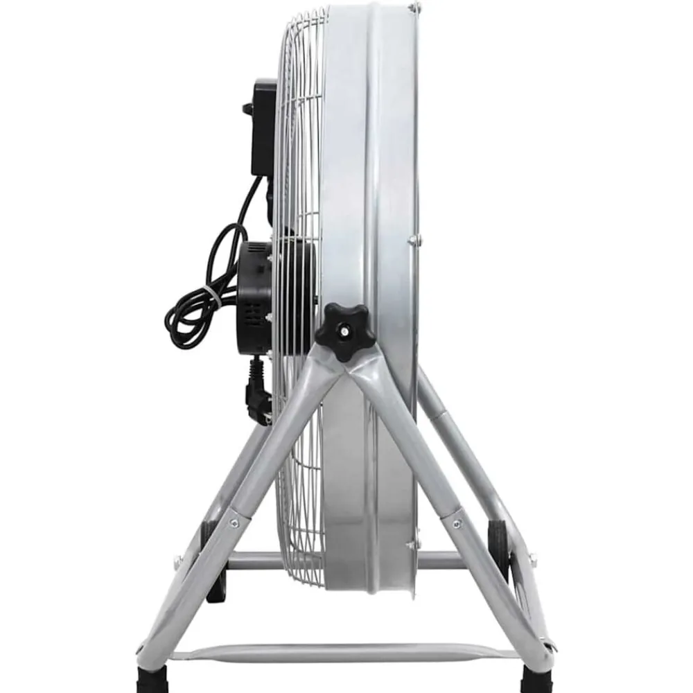 Huishoudelijke Apparaten*vidaXL Trommelventilator met wiel Zilver 73 x 42 x 70 cm Aluminium