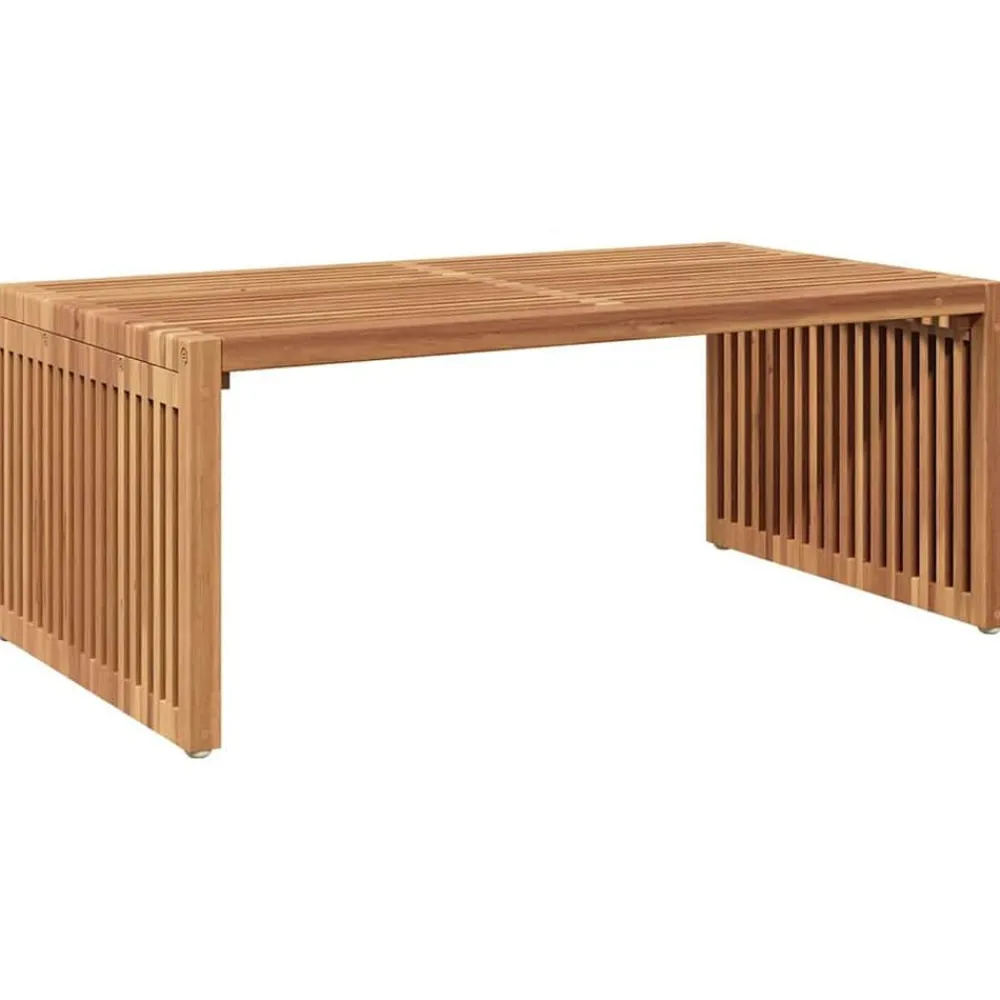 Tuinmeubelen*vidaXL Tuin Bijzettafel Bruin 90 x 50 x 36 cm Massief Teakhout