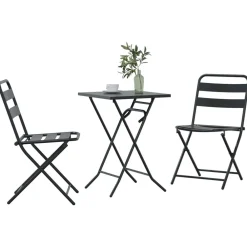 Tuin Bistro Set 3 pcs Staal><noscript><img width=