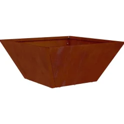 Tuin & Gazon*vidaXL Tuin Bloempot Roestig 35 x 35 x 15 cm Cortenstaal