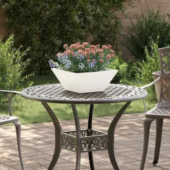 Tuin Bloempot 35 x 35 x 15 cm Koudgewalst staal>vidaXL New
