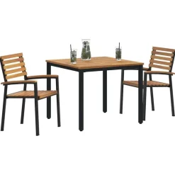 Tuin eettafelset 3 pcs Massief Acaciahout><noscript><img width=
