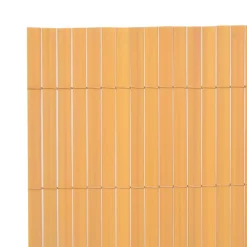 Tuinafscheidingen*vidaXL Tuinafscheiding dubbelzijdig 90x300 cm PVC Geel