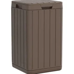 Huishoudelijke Benodigdheden*vidaXL Tuinafvalbak 38x38x65 cm polypropeen Bruin