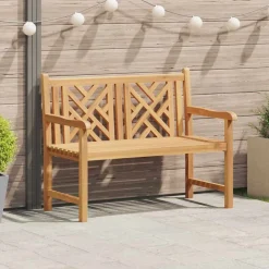 Tuinmeubelen*vidaXL Tuinbank 114 x 60 x 90 cm Massief Teakhout