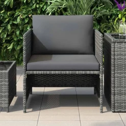 Tuinbank met kussens poly rattan><noscript><img width=