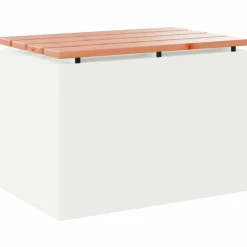 Tuinbank 60 x 40 x 43 cm Staal>vidaXL New