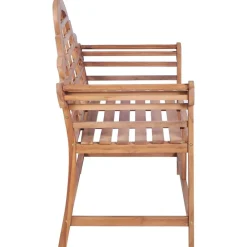 Tuinbank 127x58,5x92,5 cm massief teakhout><noscript><img width=